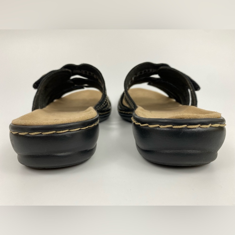 Clarks Ultimate Comfort Collection Sandals, Women's US Size 6M, Black Leather - Picture 4 of 11